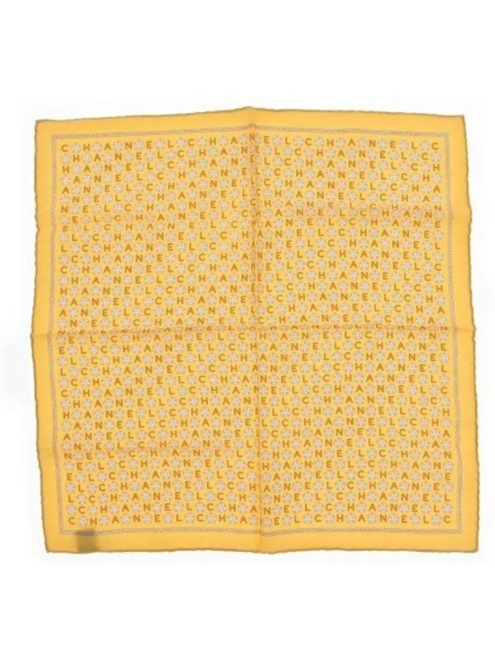 Chanel Bandana Scarf Yellow